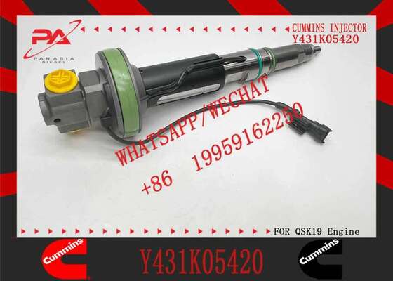 New Construction Machinery Fuel Injector for QSK19 Diesel Compatible Y431K05429 Y431KO5205 Y431K05420 for CUMMINS Diesel Engine