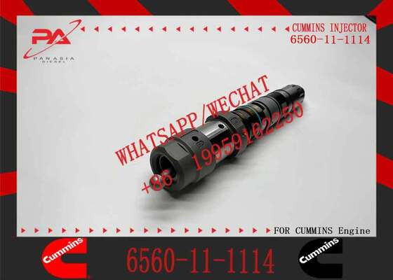 Construction Machinery Parts PC1250-7 Excavator 6D170 Diesel Engine Parts Fuel Injector 6560-11-1114 for Komatsu
