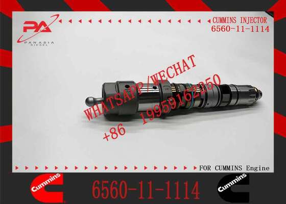 Construction Machinery Parts PC1250-7 Excavator 6D170 Diesel Engine Parts Fuel Injector 6560-11-1114 for Komatsu