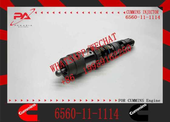 Construction Machinery Parts PC1250-7 Excavator 6D170 Diesel Engine Parts Fuel Injector 6560-11-1114 for Komatsu