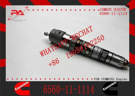 Construction Machinery Parts PC1250-7 Excavator 6D170 Diesel Engine Parts Fuel Injector 6560-11-1114 for Komatsu