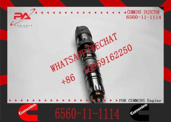 Construction Machinery Parts PC1250-7 Excavator 6D170 Diesel Engine Parts Fuel Injector 6560-11-1114 for Komatsu