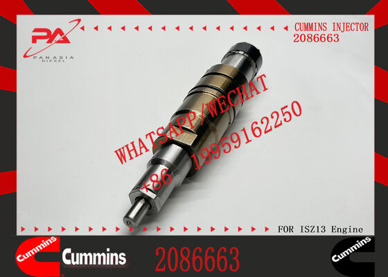 In stock High-pressure common rail injector 2086663 0984302 compatible with C-ummins ISZ13 Scania DC09/DC13/DC16 XPI engines
