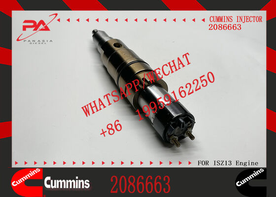 In stock High-pressure common rail injector 2086663 0984302 compatible with C-ummins ISZ13 Scania DC09/DC13/DC16 XPI engines