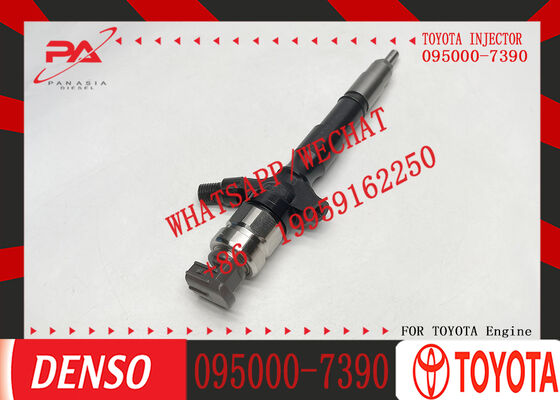 095000-7390 Denso Fuel Injector Assembly; 23670-39235 Suitable for Toyota 1KD and 2KD Engines.