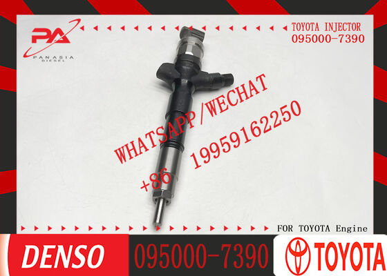 095000-7390 Denso Fuel Injector Assembly; 23670-39235 Suitable for Toyota 1KD and 2KD Engines.