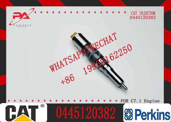 Common Rail Injector 0445120371 0 445 120 371 396-9626 3969626 0445120382 Diesel Injector with C7.1 Engine 320D2 Excavator