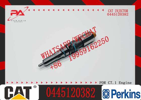 Common Rail Injector 0445120371 0 445 120 371 396-9626 3969626 0445120382 Diesel Injector with C7.1 Engine 320D2 Excavator