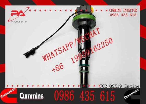 Common Rail Fuel Injector 2881088 F 00B J00 006 0 986 435 615 0986435615 for Sprayer Excavator QSK19 Injector Truck Parts