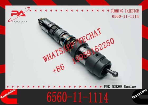 Excavator Engine Parts Fuel Injector 6560-11-1114 6560-11-1112 6560-11-1113 for Komatsu PC1250-7 PC1250-8 SAA6D1170E-3 6D170