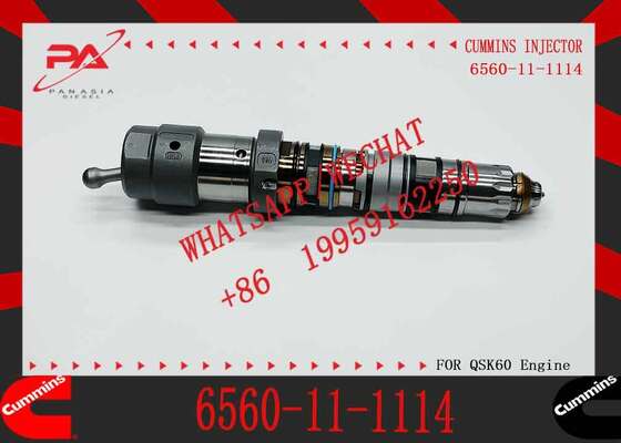 Excavator Engine Parts Fuel Injector 6560-11-1114 6560-11-1112 6560-11-1113 for Komatsu PC1250-7 PC1250-8 SAA6D1170E-3 6D170
