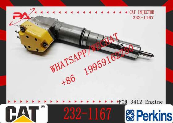 New Diesel Common Rail Fuel Injector 204-2467 232-1166 232-1167 20R-5392 232-1168 Steel Sprayer Excavator 3412 Truck Auto Parts