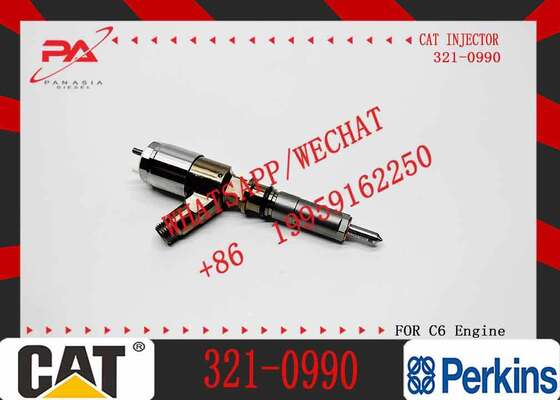 Common Rail Diesel Fuel Injector 321-0990 10R-7668 2645A743 for C6.6 Engine Excavator Spare Parts in Stock Fast Shipping