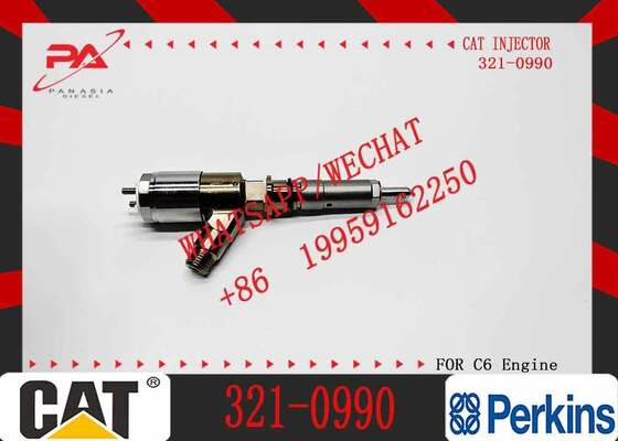 Common Rail Diesel Fuel Injector 321-0990 10R-7668 2645A743 for C6.6 Engine Excavator Spare Parts in Stock Fast Shipping