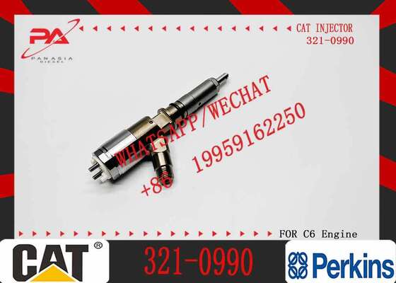 Common Rail Diesel Fuel Injector 321-0990 10R-7668 2645A743 for C6.6 Engine Excavator Spare Parts in Stock Fast Shipping