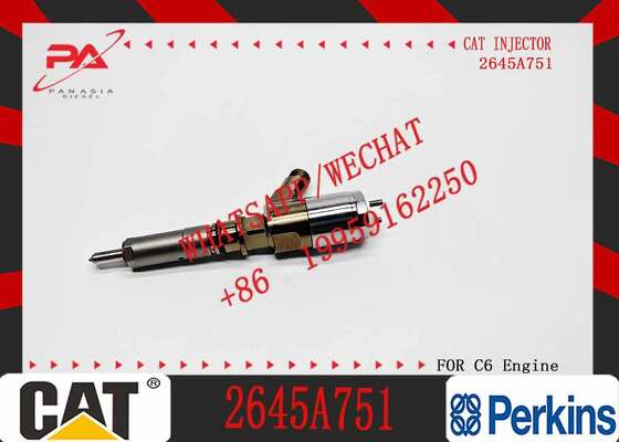 Common Rail Fuel Injector 326-4700 10R-7675 for CAT 320D 323D Excavator C6 C6.4 Engine Injection Nozzle 3264700 10R7675 2645A751