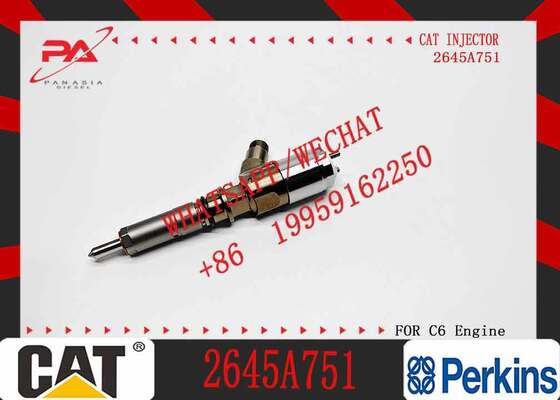 Common Rail Fuel Injector 326-4700 10R-7675 for CAT 320D 323D Excavator C6 C6.4 Engine Injection Nozzle 3264700 10R7675 2645A751