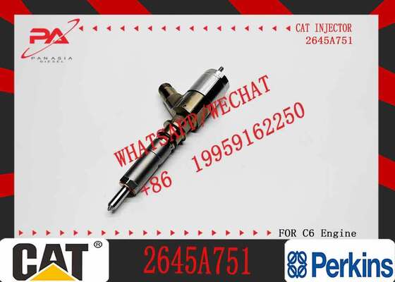 Common Rail Fuel Injector 326-4700 10R-7675 for CAT 320D 323D Excavator C6 C6.4 Engine Injection Nozzle 3264700 10R7675 2645A751