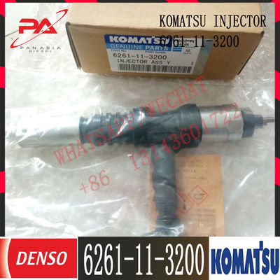 6261-11-3200 Komatsu Diesel PC800-8 D155AX-6 Engine Fuel injector 6261-11-3200 095000-6140