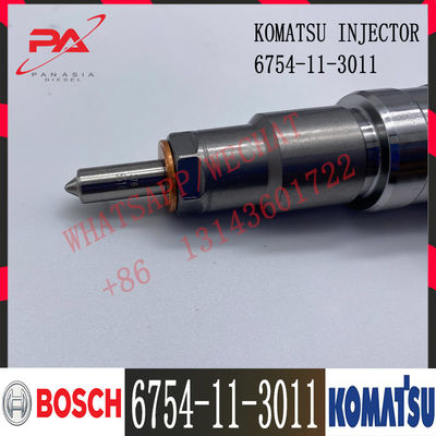 6754-11-3011 Komatsu Excavator QSB6.7 Diesel Engine Fuel Injector 5263262 0445120231 6754-11-3011