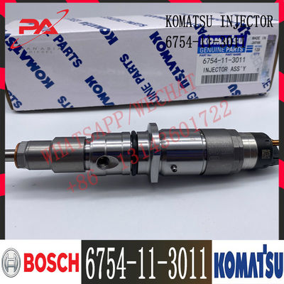 6754-11-3011 Komatsu Excavator QSB6.7 Diesel Engine Fuel Injector 5263262 0445120231 6754-11-3011