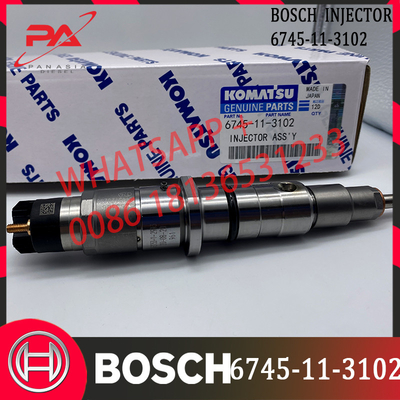 0445120236 6745-11-3102 Common Rail Diesel Fuel Injector QSL9 QSC8.3 3973060 5263308
