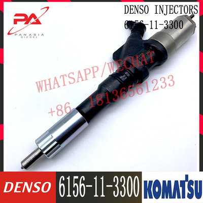 PC450-7 Diesel Fuel Injector 6D125 Engine Injector Assy 6156-11-3300 095000-1211