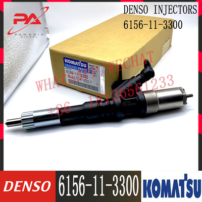 PC450-7 Diesel Fuel Injector 6D125 Engine Injector Assy 6156-11-3300 095000-1211