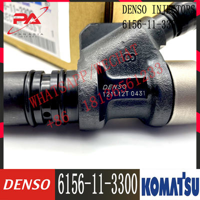 PC450-7 Diesel Fuel Injector 6D125 Engine Injector Assy 6156-11-3300 095000-1211