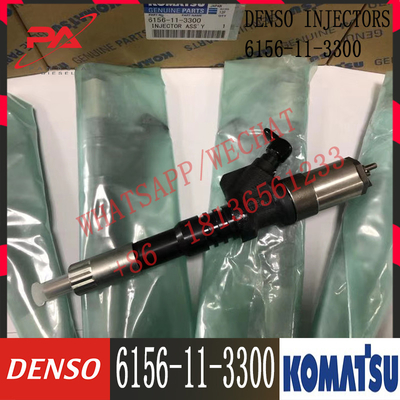 Excavator Hydraulic Parts Fuel Injector 6156113300 For Komatsu 6156-11-3300