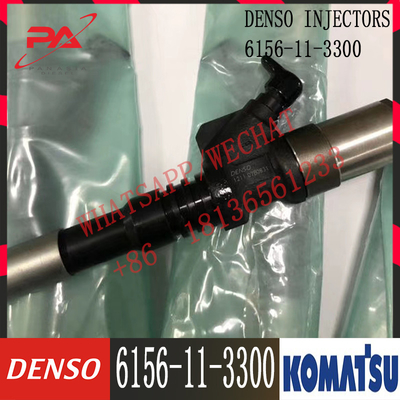 Excavator Hydraulic Parts Fuel Injector 6156113300 For Komatsu 6156-11-3300
