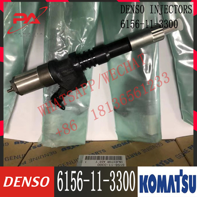 Excavator Hydraulic Parts Fuel Injector 6156113300 For Komatsu 6156-11-3300