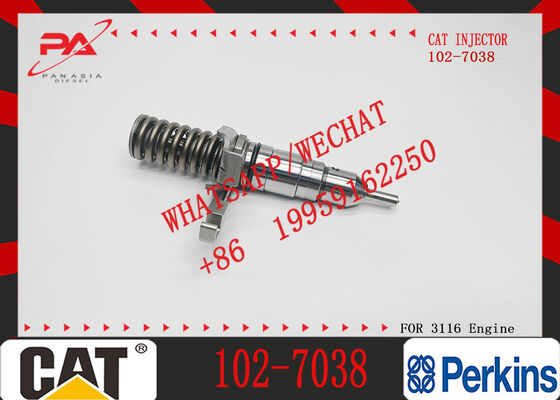 Para peças de escavadeira carregadeira Ca-terpillar, conjunto injetor de combustível 3114 3116 Injetor de motor 101-8673 101-4651 102-7038